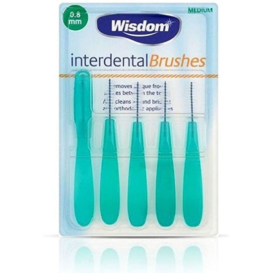 Wisdom Interdental Brushes Green Medium 0.8 Mm