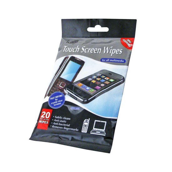 Icare Touch Screen Wipes 20 Pack