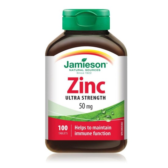 Jamieson Zinc Ultra Strength 50mg 100 Tablets