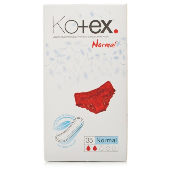 Kotex Normal Comfortable And Silky Soft 35 Panty Liners