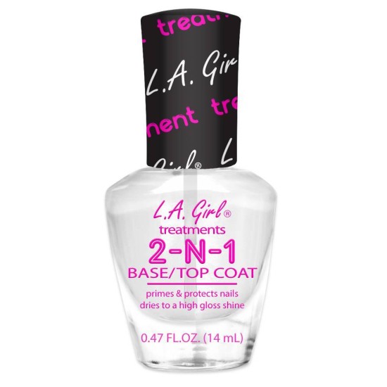 L.a. Girl Nail Treatment  2-in-1 Base And Top Coat 0.47 Oz