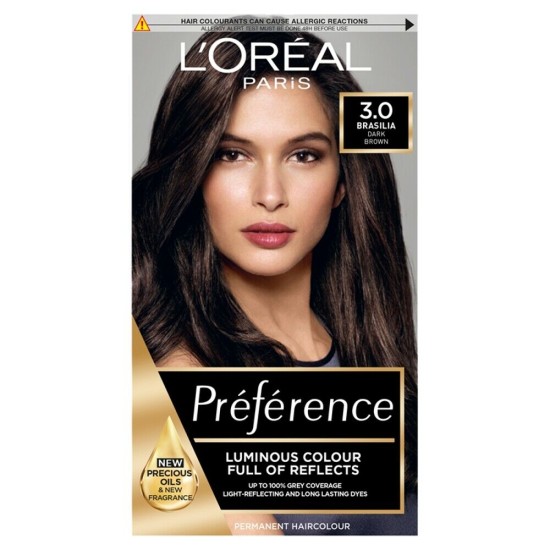 Loreal  Preference 3.0 Brasilia Dark Brown Permanent Hair Dye