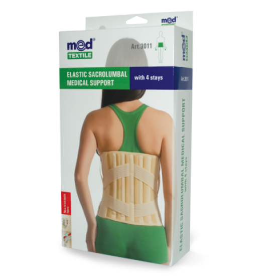 Medtextile Elastic Sacrolumbal Medical Support With 4 Stay 3011-l
