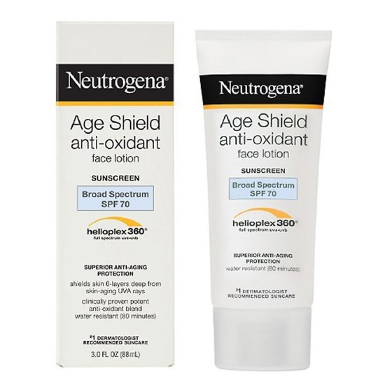 Neutrogena Age Shield Anti-oxidant Face Sunscreen Lotion Spf 70 3 Oz