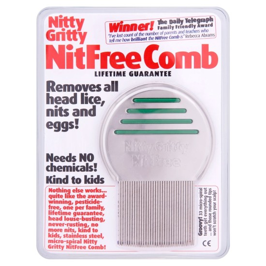 Nitty Gritty Nitfree Comb For Head Lice And Eggs