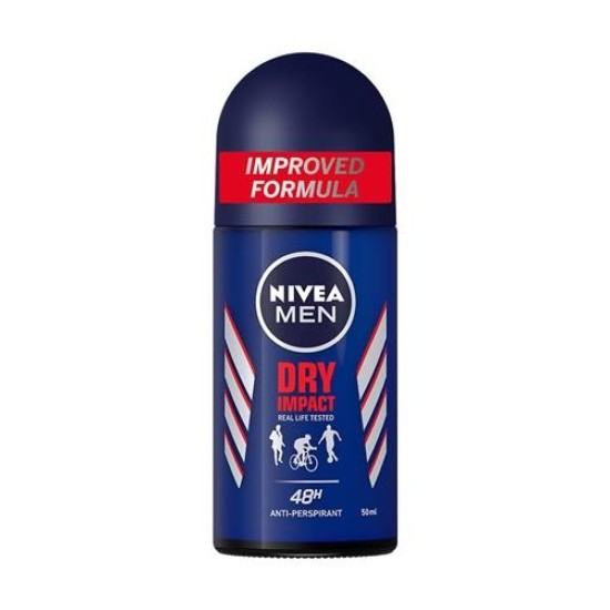 Nivea Men Dry Impact New Formula Antiperspirant Roll On 50ml