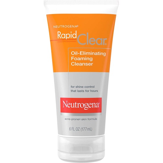Neutrogena Rapid Clear Oil Eliminating Foaming Cleanser 6 Oz