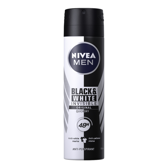 Nivea Men Black And White Invisible Original Deodorant 150ml