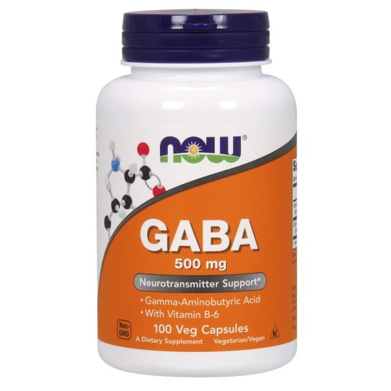 Now Foods Gaba  Neurotransmitter Support 500mg 100 Capsules
