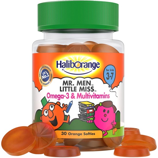 Haliborange  Mr. Men Little Miss Omega-3 And Multivitamins Softies 30