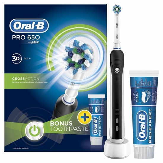 Oral B Pro 650 Crossaction Electric Rechargeable Toothbrush