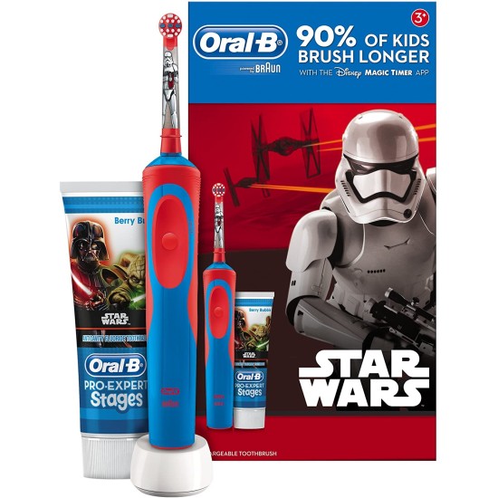 Oral B Stages Power Kids Star Wars Electric Toothbrush And Toothpaste Gift Set