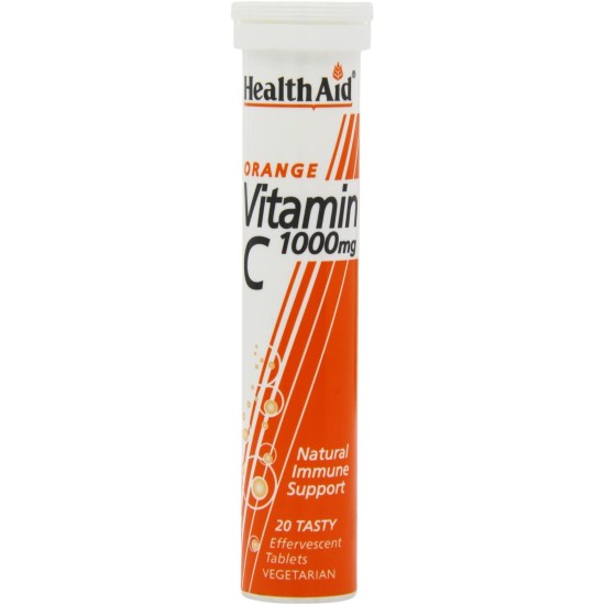 Health Aid Orange Vitamin C 1000mg 20 Effervescent Tablets