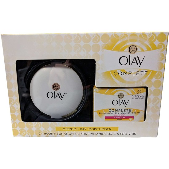 Olay Essentials Complete Care Set Spf 15 Day Moisturizer And Compact Mirror