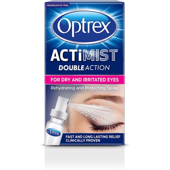 Optrex Actimist 2 In 1 Eye Spray 10ml For Dry And Irritated Eyes