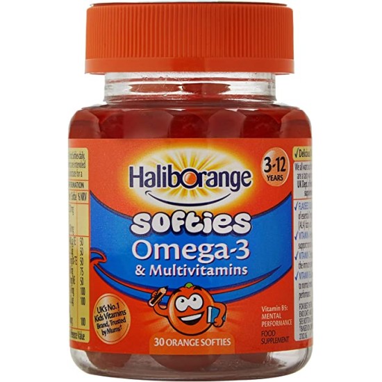 Haliborange Kids Multivitamin Plus Omega-3 Fruit Softies 30