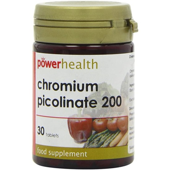 Power Health Chromium Picolinate 200 30 Tablets