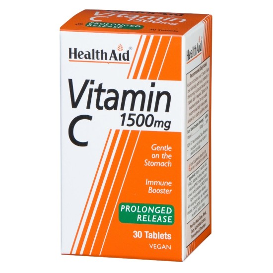 Health Aid Vitamin  C 1000mg  Prolonged Release 60 Vegan Tablets