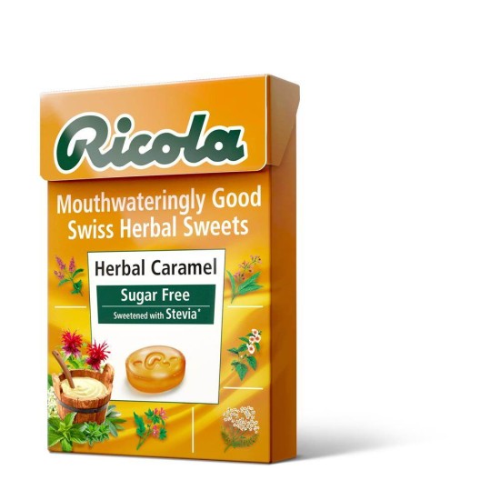 Ricola Swiss Herbal Sweets Herbal Caramel Sugar Free 45g