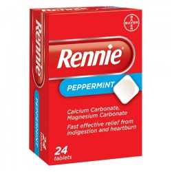 Rennie Peppermint 24 Tablets