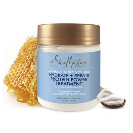 Shea Moisture Manuka Honey And Yogurt Hydrate + Repair Protein Power Treatment 8oz