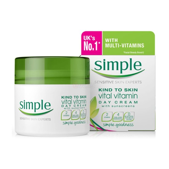 Simple Kind To Skin Vital Vitamin Day Cream Spf15 50ml