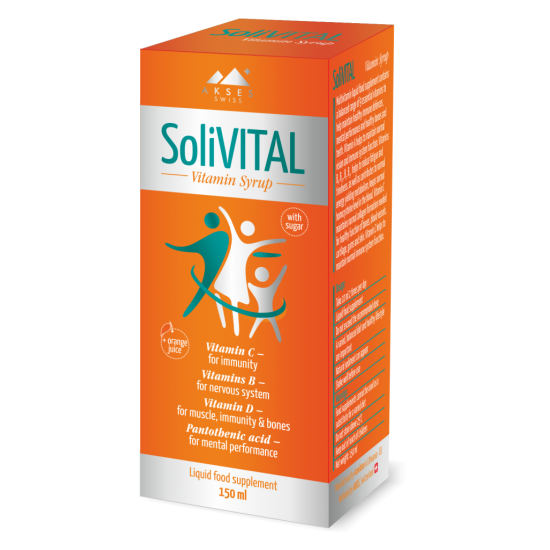 Solivital Vitamin Syrup Liquid Food Supplement 150ml