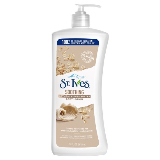 St Ives Naturally Soothing Oatmeal And Shea Butter Body Lotion 21 Oz
