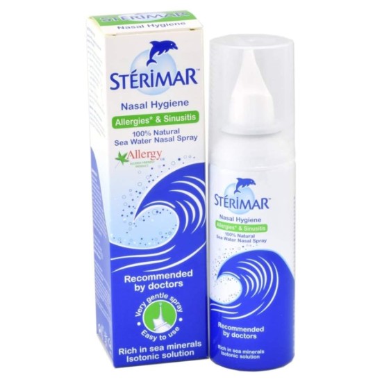 Sterimar Sea Water Nasal Hygiene Spray For Allergies And Sinusitis 50ml