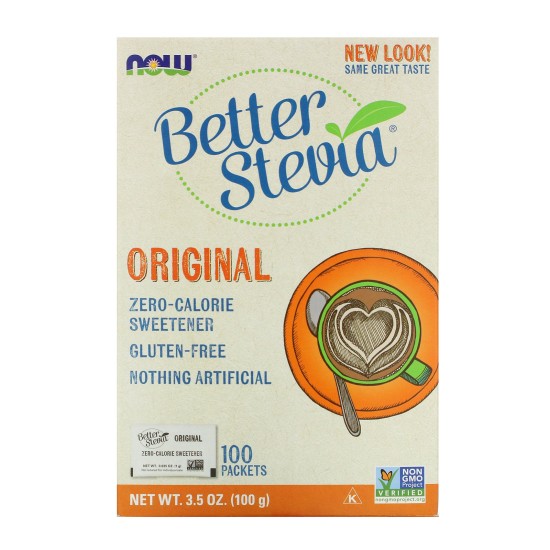 Stevia Extract Packet Now Foods 100 Packets