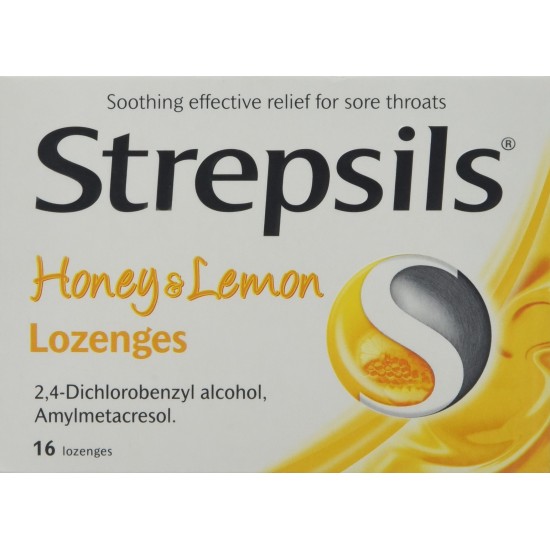 Strepsils Honey & Lemon 16 Lozenges Strepsils Honey & Lemon 16 Lozenges