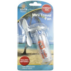 Sure Travel Mini Travel Fan With Batteries
