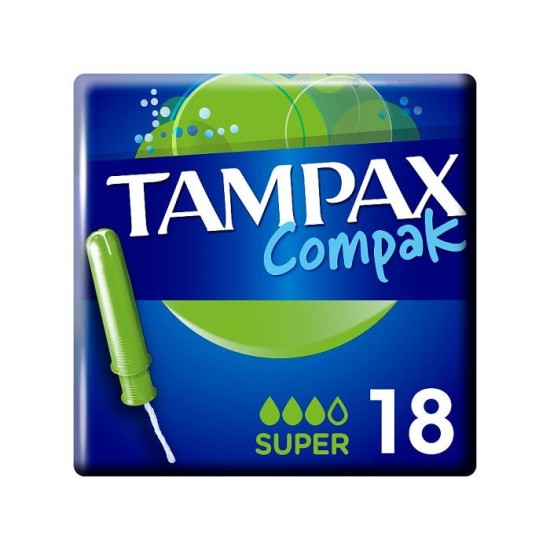 Tampax Compak Super  Applicator 18 Tampons
