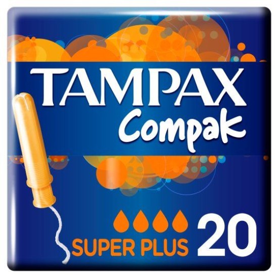 Tampax Compak Super Plus Applicator 20 Tampons