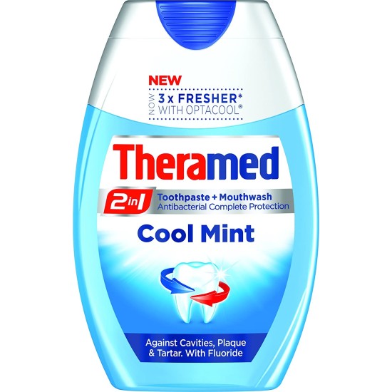 Theramed 2-in-1 Toothpaste And Mouthwash Cool Mint 75ml Theramed 2-in-1 Toothpaste And Mouthwash Cool Mint 75ml