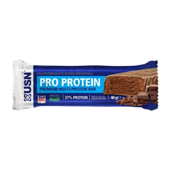 Usn Pro Protein Bar Choc Mint 40g