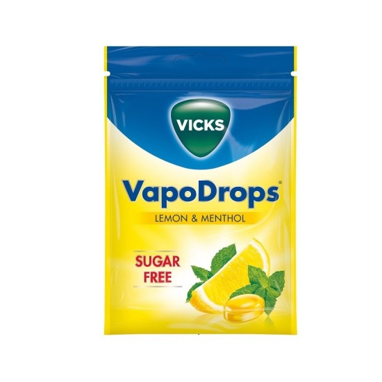 Vicks Vapodrops Lemon And Menthol 72g Cough Drops