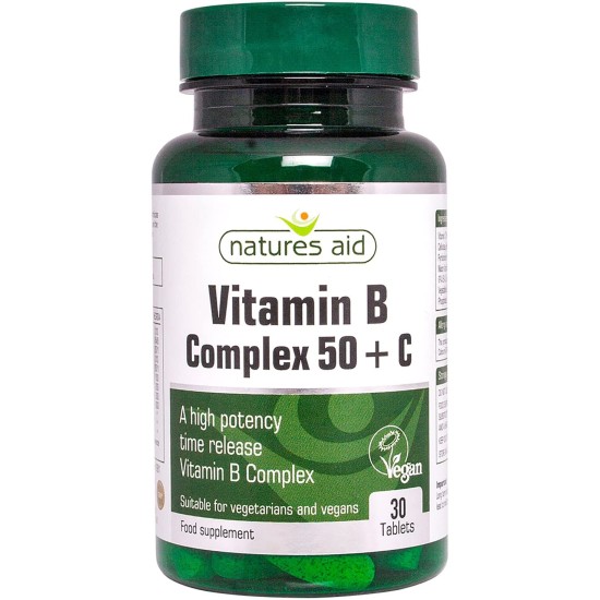 Natures Aid Vitamin B Complex +c 30 Tablets