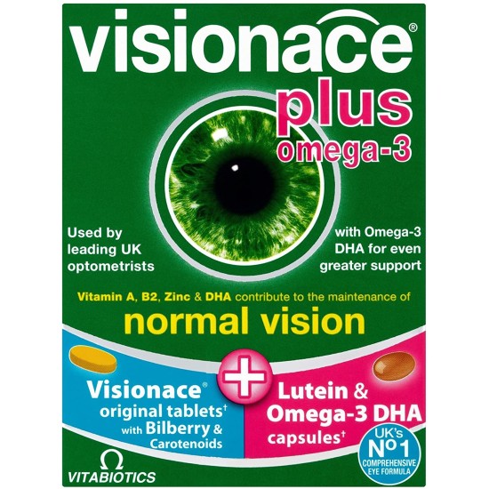 Vitabiotics Visionace Plus Omega-3 56 Tablets