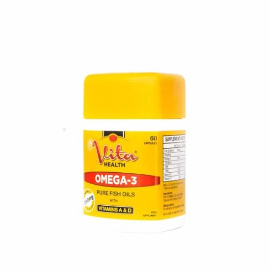 Vitahealth Omega 3 Pure Fish Oils 60 Capsules Vitahealth Omega 3 Pure Fish Oils 60 Capsules