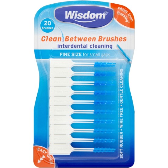 Wisdom Clean Between  Interdental Brushes Fine Blue