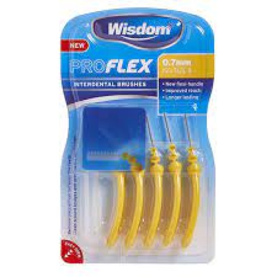 Wisdom Pro Flex Interdental Brushes 0.7mm