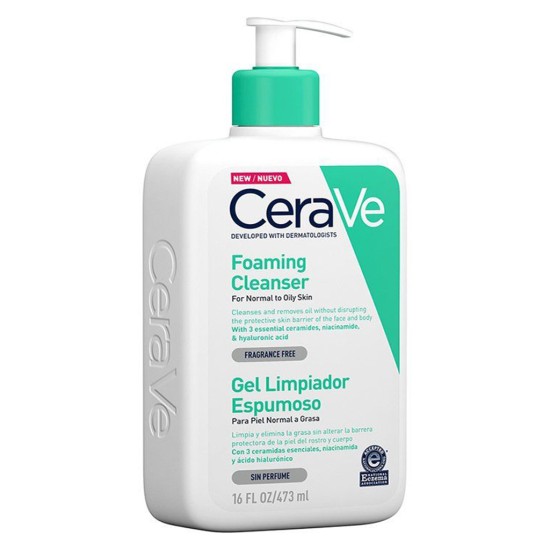Cerave Foaming Facial Cleanser for Normal to Oily Skin 16oz