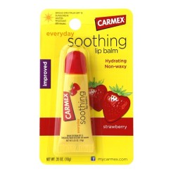 Carmex Strawberry Moisturizing Lip Balm Tube Spf15 10g