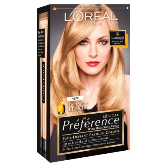 Loreal Infinia Preference 8 California Natural Mid Blonde