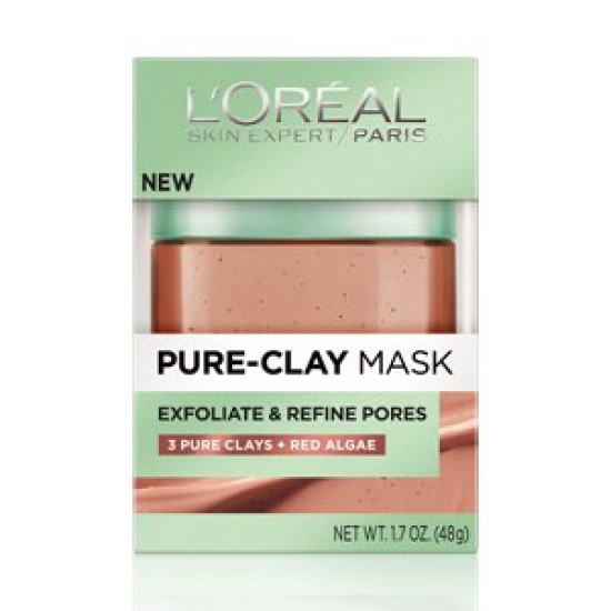 Loreal Skin Expert Detox And Brighten Pure Clay Mask 1.7oz