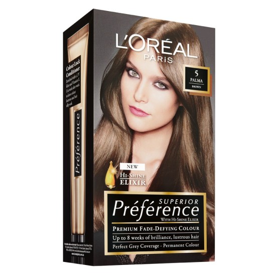 Loreal Infinia  Preference 5 Palma Natural Light Brown Hair Colour
