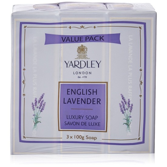 Yardley English Lavender Luxury Soap Value Pack Of 3 100g