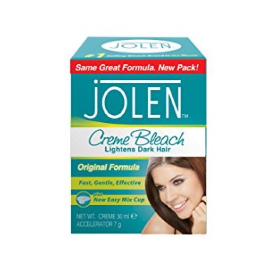 Jolen Creme Bleach Lightens Dark Hair Original Formula 30ml
