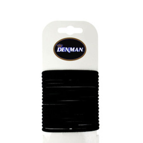 Denman No Slip Grip Elastic Black Bands 71203d